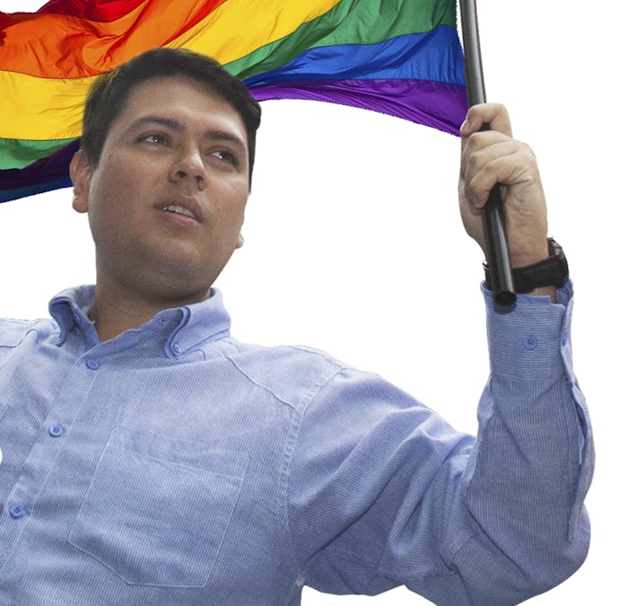 Rosmit Mantilla is een Venezolaanse LGBTI-activist en politicus, die tweeënhalf jaar in de gevangenis zat. Hij werd valselijk beschuldigd van het accepteren van steekpenningen.