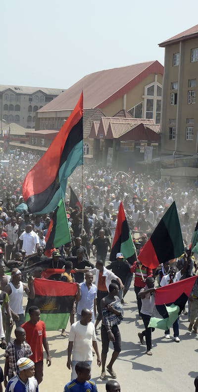 Nigeria Biafra demonstranten