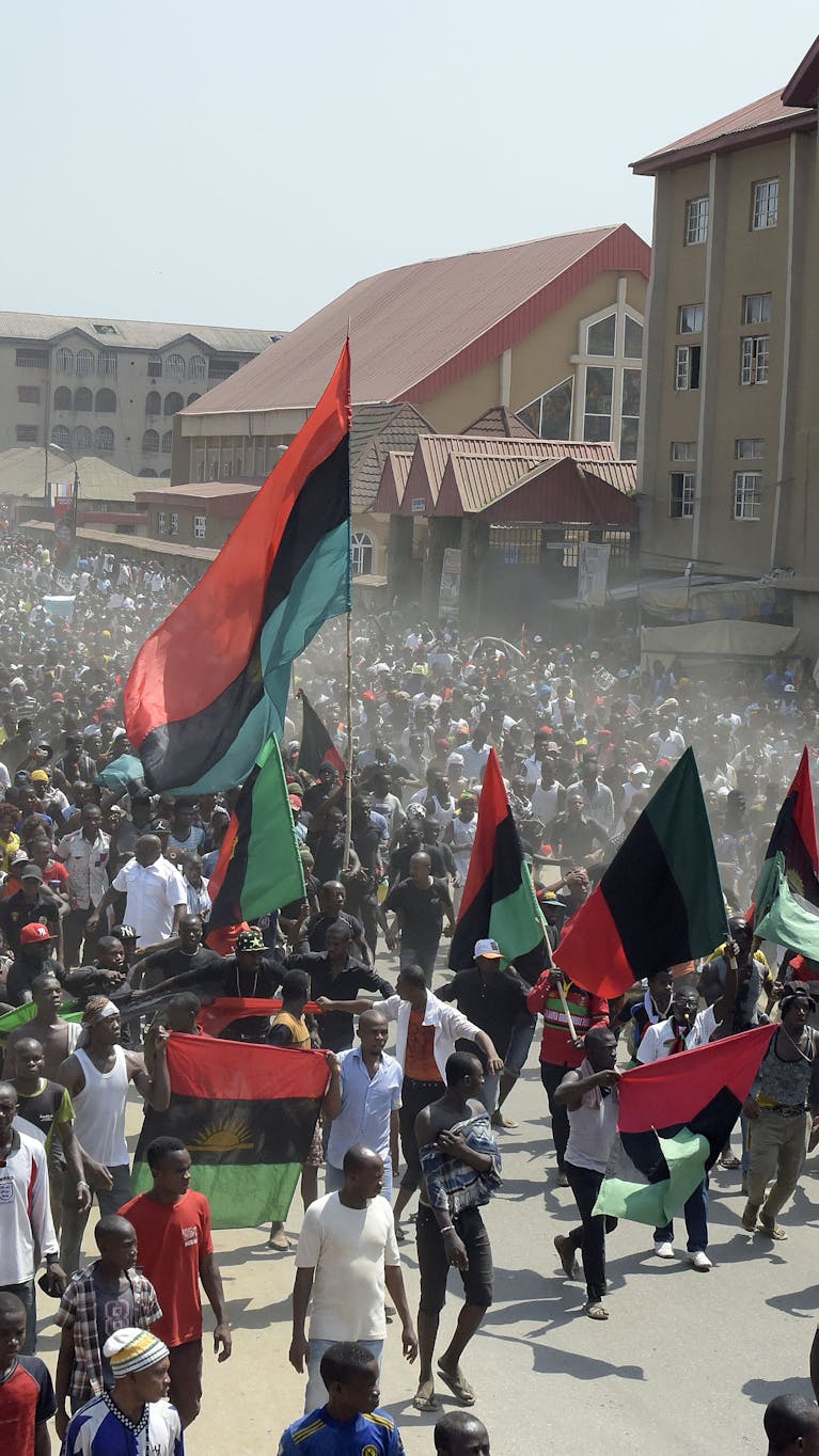 Nigeria Biafra demonstranten