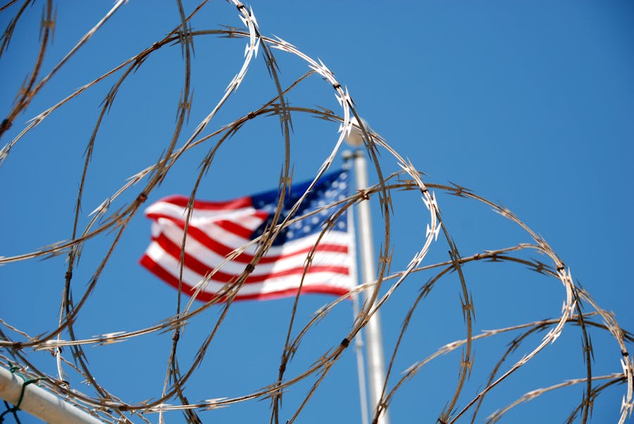 De Amerikaanse vlag op Guantanamo Bay