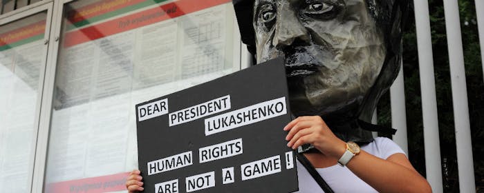 Dear president Lukashenko, human rights are not a game!