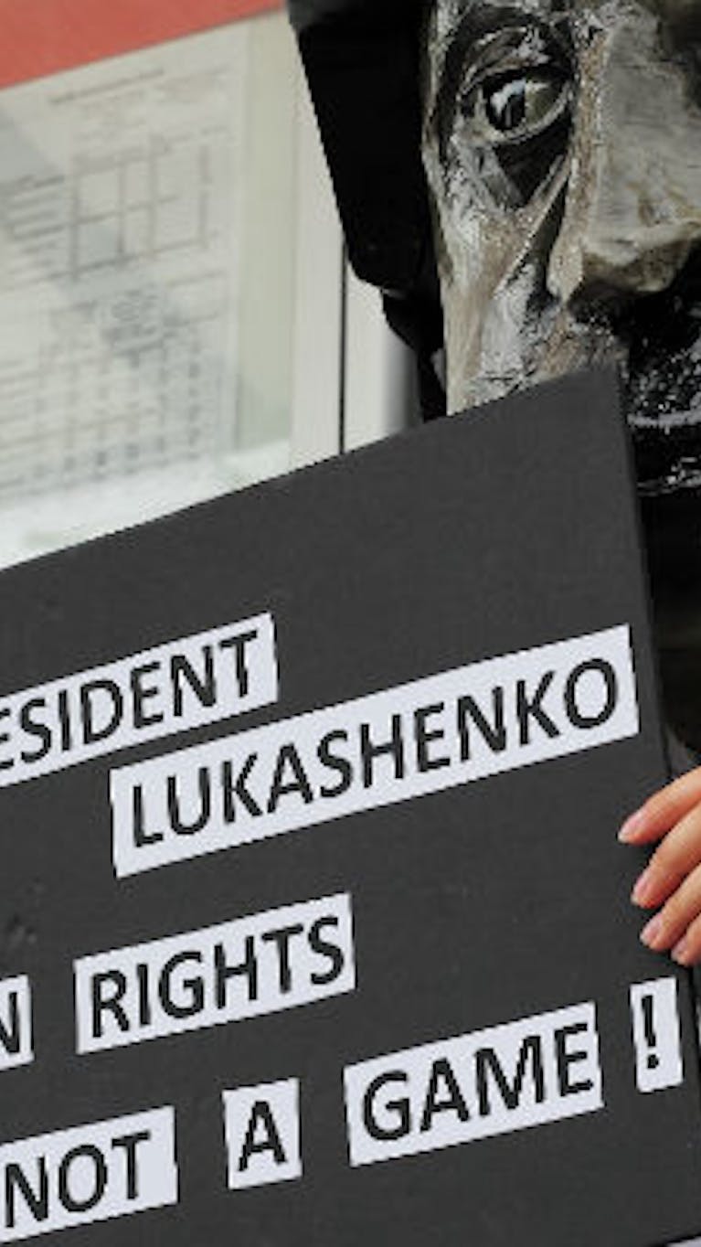 Dear president Lukashenko, human rights are not a game!