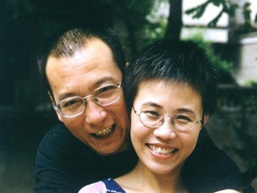 Liu Xiaobo en Liu Xia, augustus 2001.