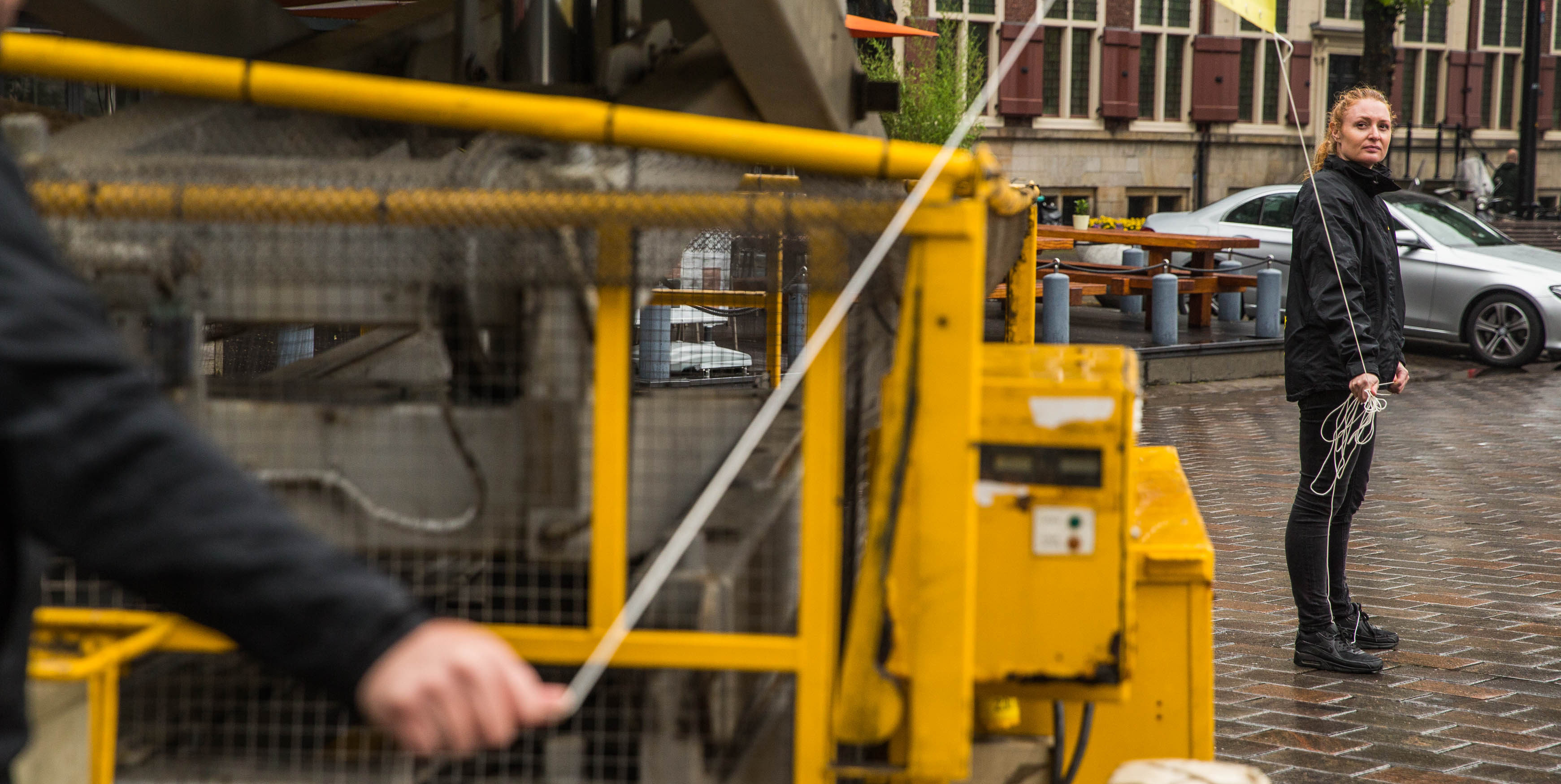 Demonstratie bij de Israëlische ambassade.