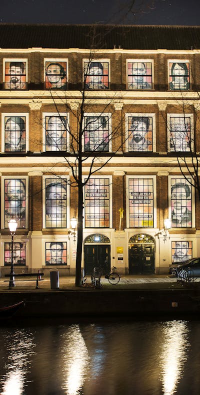Het Amnesty-hoofdkantoor in Amsterdam