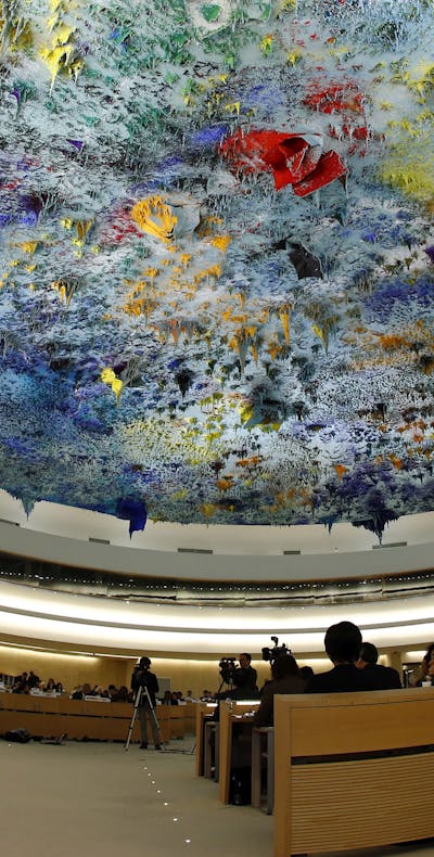 Universal Periodic Review sessie bij de VN in Geneve