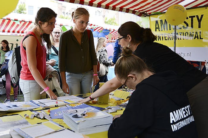 actie Amnesty-groep Oosterwolde