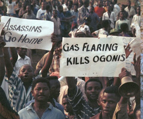 Demonstraties Ogoni’s tegen Shell