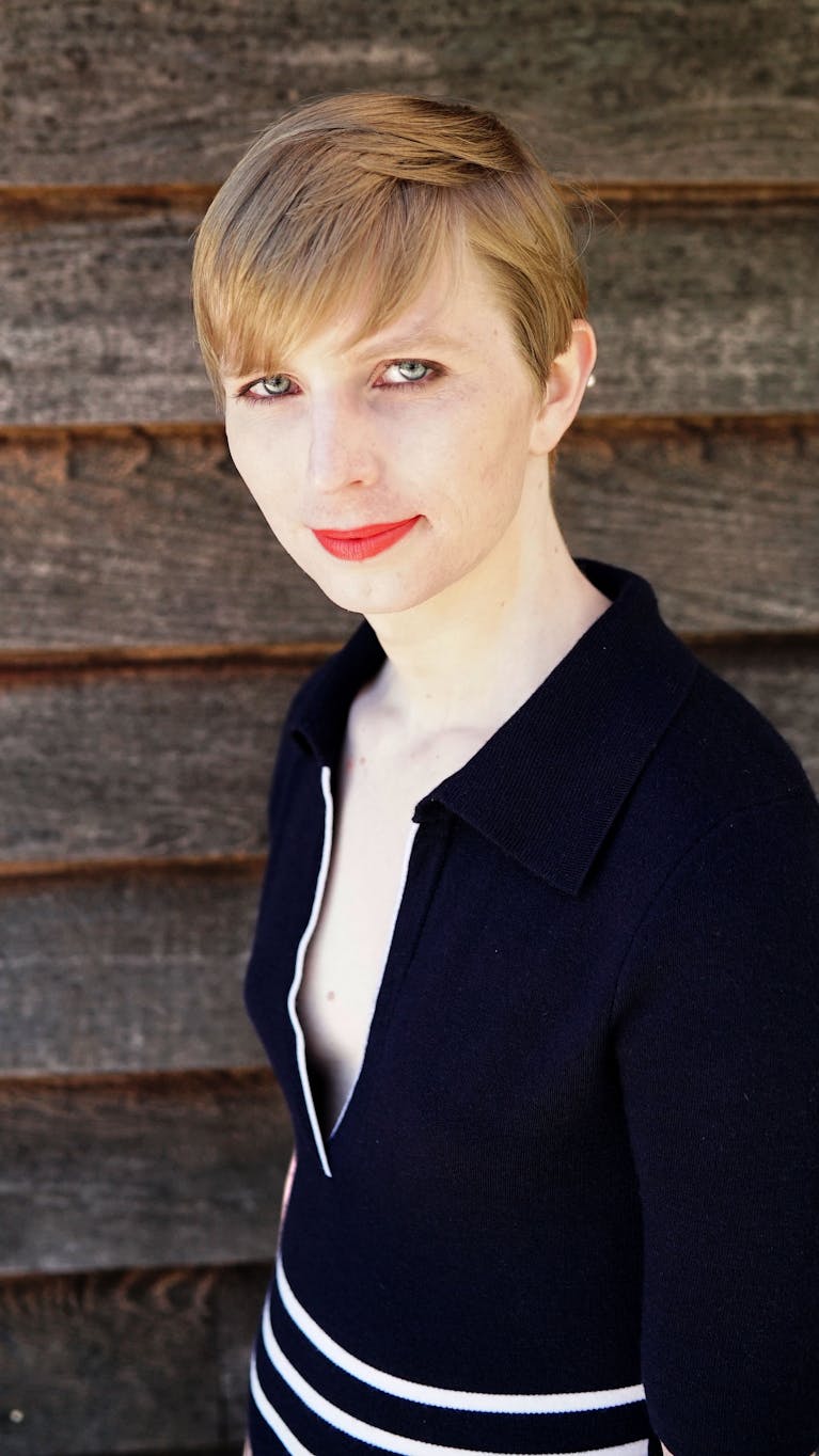 Chelsea Manning na haar vrijlating.