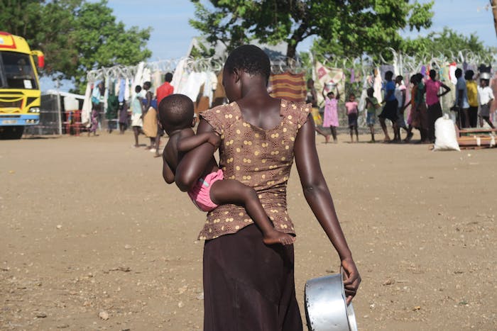 Zuid-Sudanese vluchtelingen in Uganda