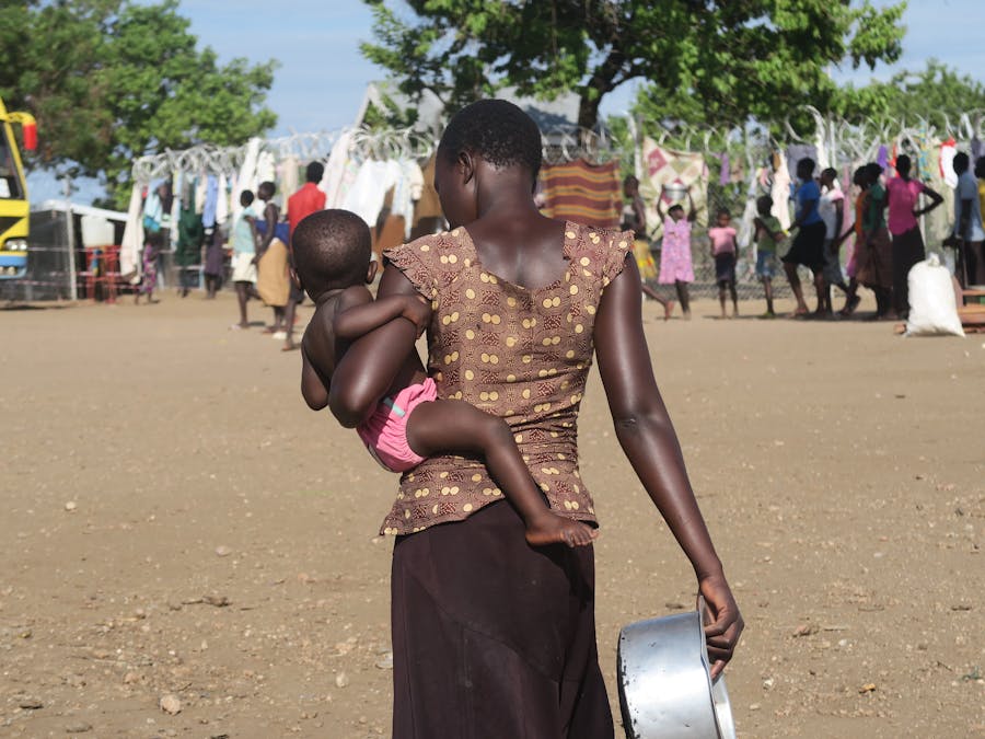 Zuid-Sudanese vluchtelingen in Uganda