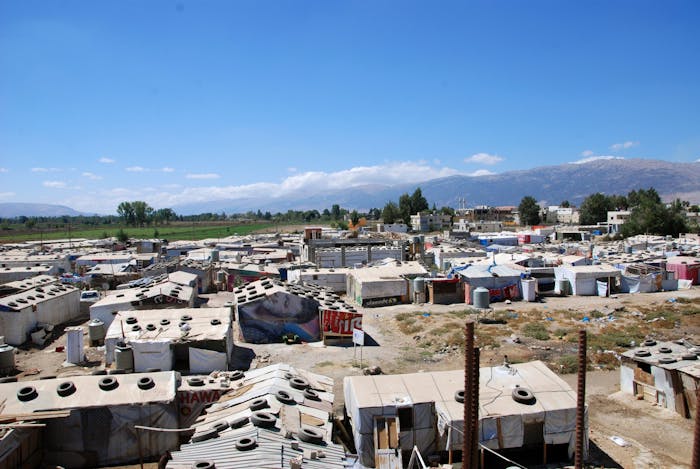 Syrisch vluchtelingenkamp in Libanon