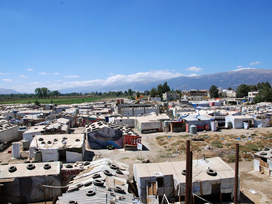 Syrisch vluchtelingenkamp in Libanon