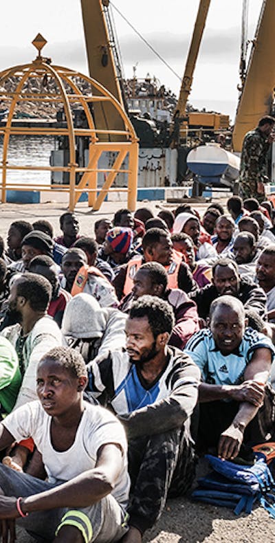 Migranten in Libië
