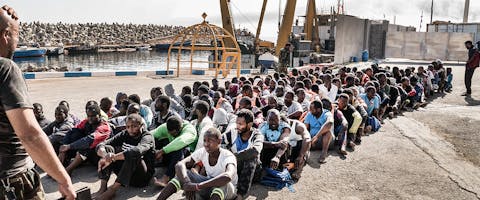 Migranten in Libië