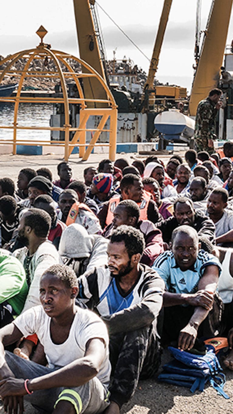 Migranten in Libië