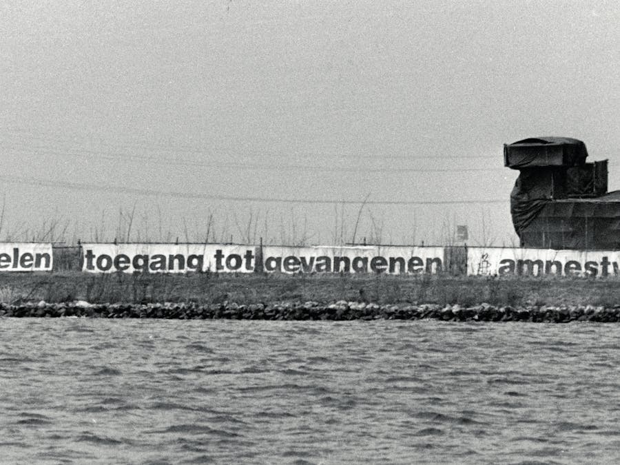 'Marteleiland' in het Gooimeer, 1985
