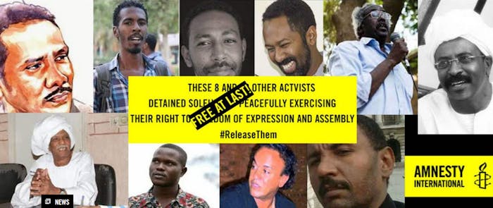 Sudanese activisten vrijgelaten