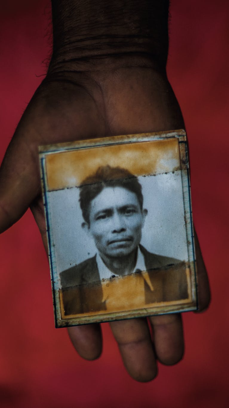 Slachtoffer van de genocide op het Ixil-volk in Guatemala in de jaren 1980.