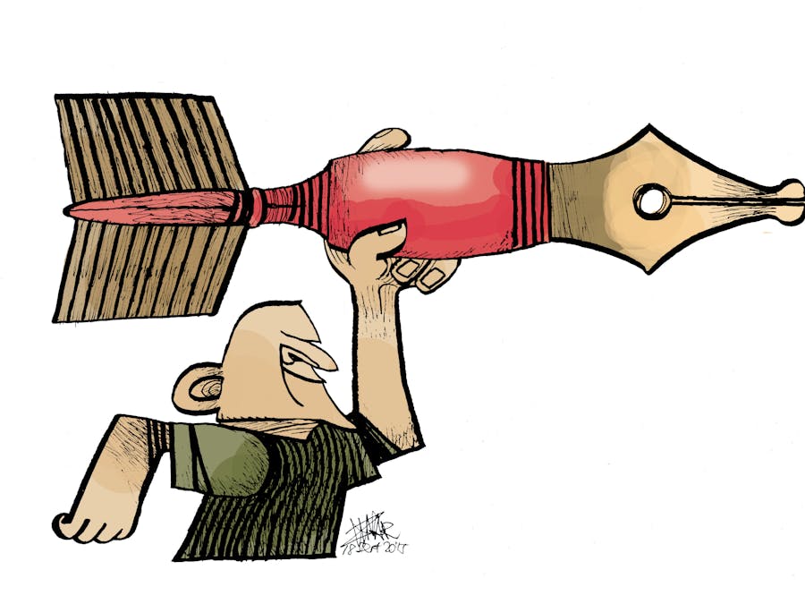 Cartoon van de Maleisische cartoonist Zunar, 28 Sept 2015