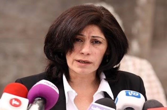 Khalida Jarrar uit Palestina is een uistgesproken criticus van de Israëlische bezetting van Palestijnse gebieden