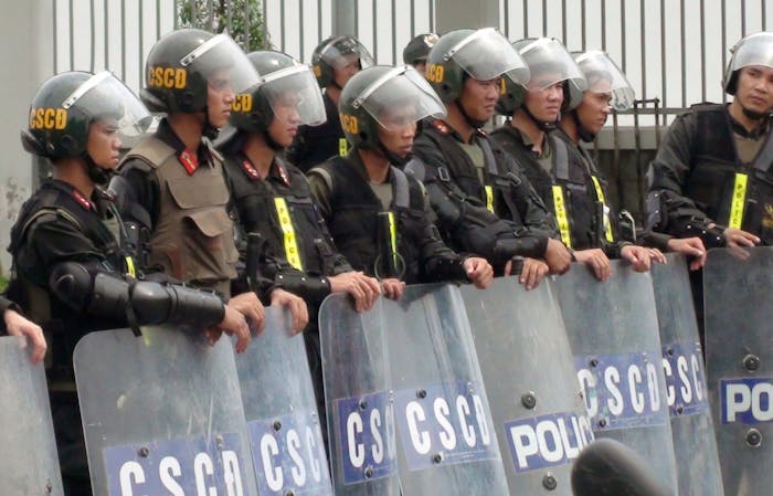 Oproerpolitie in Vietnam