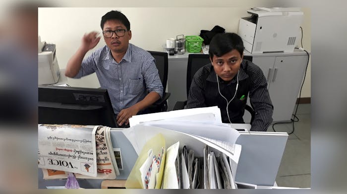 Reuters-journalisten Wa Lone en Kyaw Soe Oo uit Myanmar