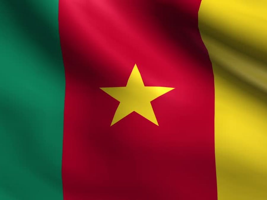 De vlag van Kameroen