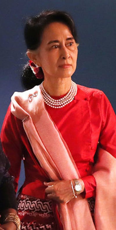 Leider van Myanmar Aung San Suu Kyi