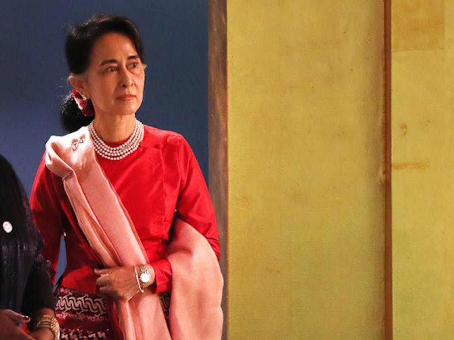 Leider van Myanmar Aung San Suu Kyi