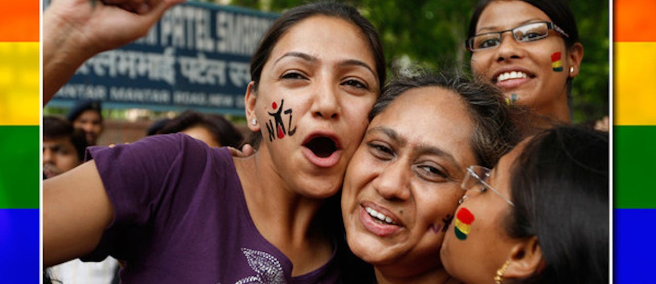 In India is een relatie tussen twee mensen van hetzelfde geslacht niet langer strafbaar
