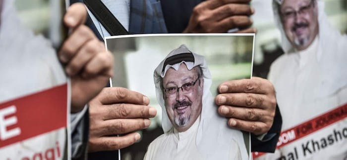 Jamal Khashoggi, journalist uit Saudi-Arabië, werd in het Saudische consulaat in Istanbul vermoord.