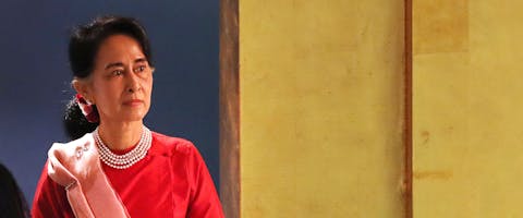 Aung San Suu Kyi bij de VN in 2016