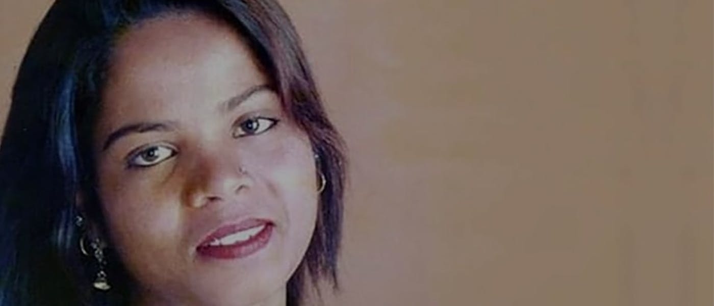Asia Bibi uit Pakistan werd ter dood veroordeeld wegens godslasteing, maar later vrijgesproken