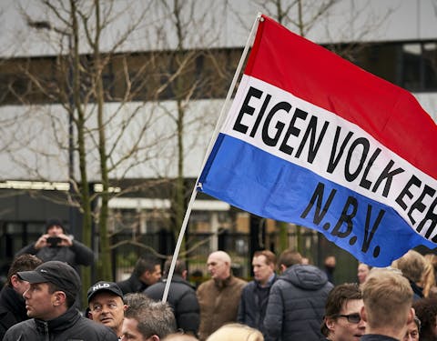 Demonstratie in Rotterdam.