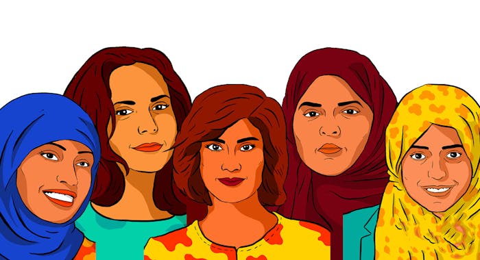 Loujain al-Hathloul, Iman al-Nafjan, Aziza al-Youssef, Samar Badawi en Nassima al-Sada voerden actie tegen het Saudische verbod op autorijden voor vrouwen en op het systeem waarbij vrouwen voor veel zaken afhankelijk zijn van hun mannelijke voogd.