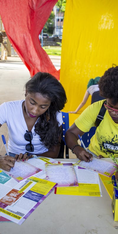 Jonge activisten in Brazilie