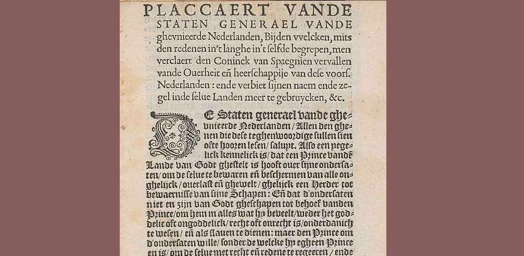 Plakkaat van Verlatinghe en de mensenrechten - Amnesty