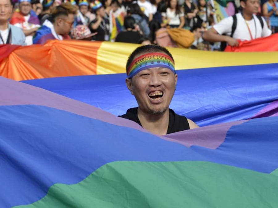 Blijdschap in Taiwan om het wetsvoorstel voor het homohuwelijk