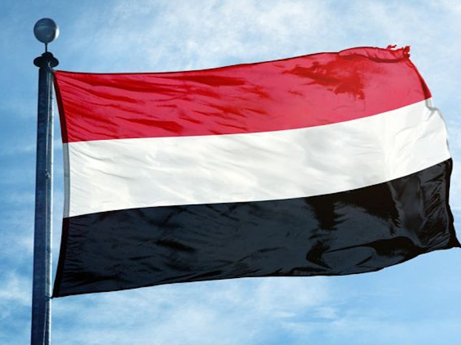 De vlag van Jemen