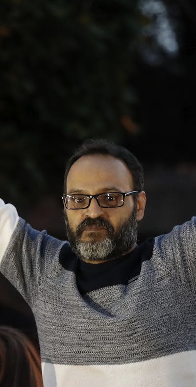 Ziad Itani na zijn vrijlating uit de gevangenis op 13 maart 2018