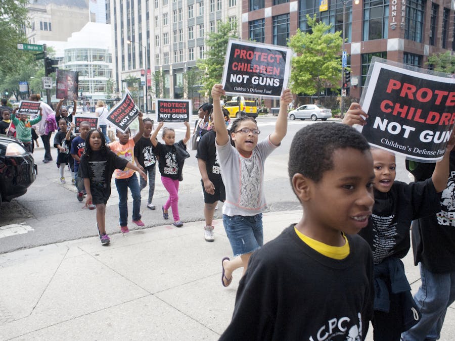 Anti-wapen demonstratie in Chicago