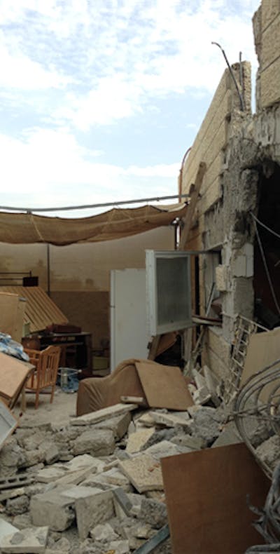 Vernieling van huizen in bezet Palestijns gebied door Israël