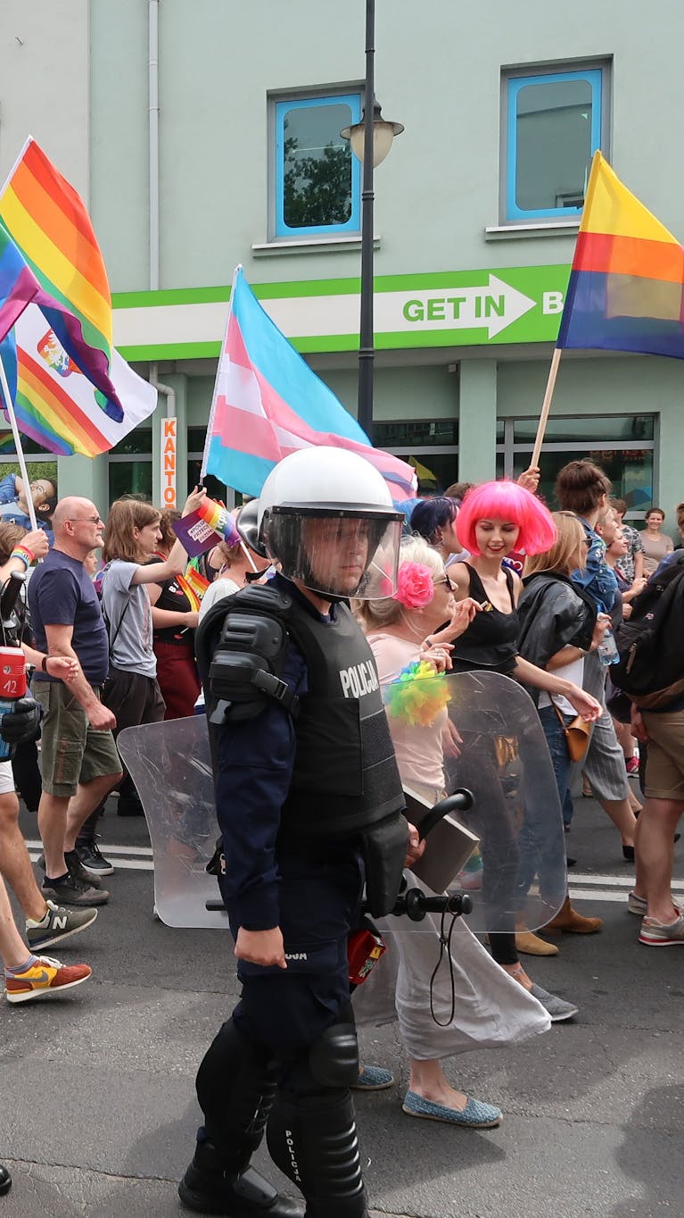 Pride walk in Plock, Polen. Aug 2019