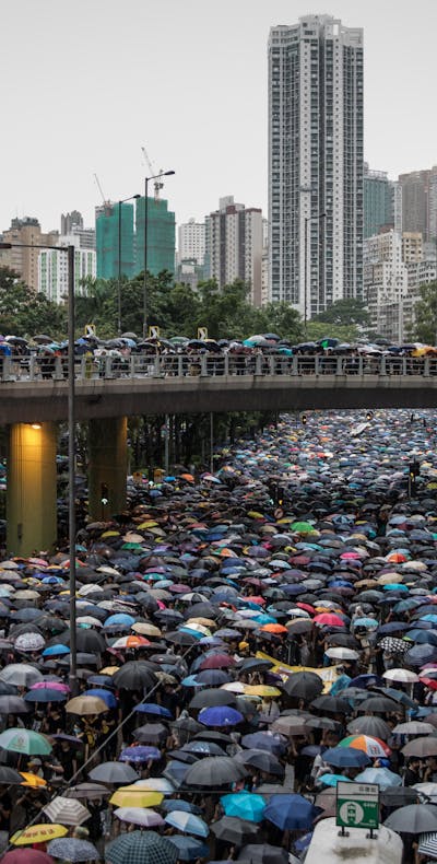 Demonstranten in Hongkong