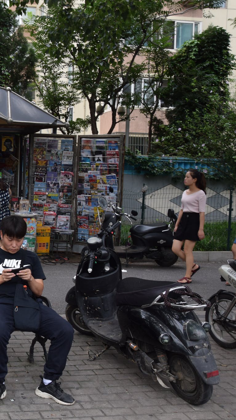 Krantenkiosk in Beijing