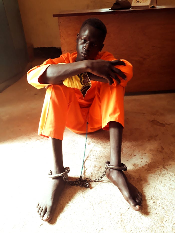 Magai Matiop Ngong in de gevangenis van Juba, Zuid-Sudan