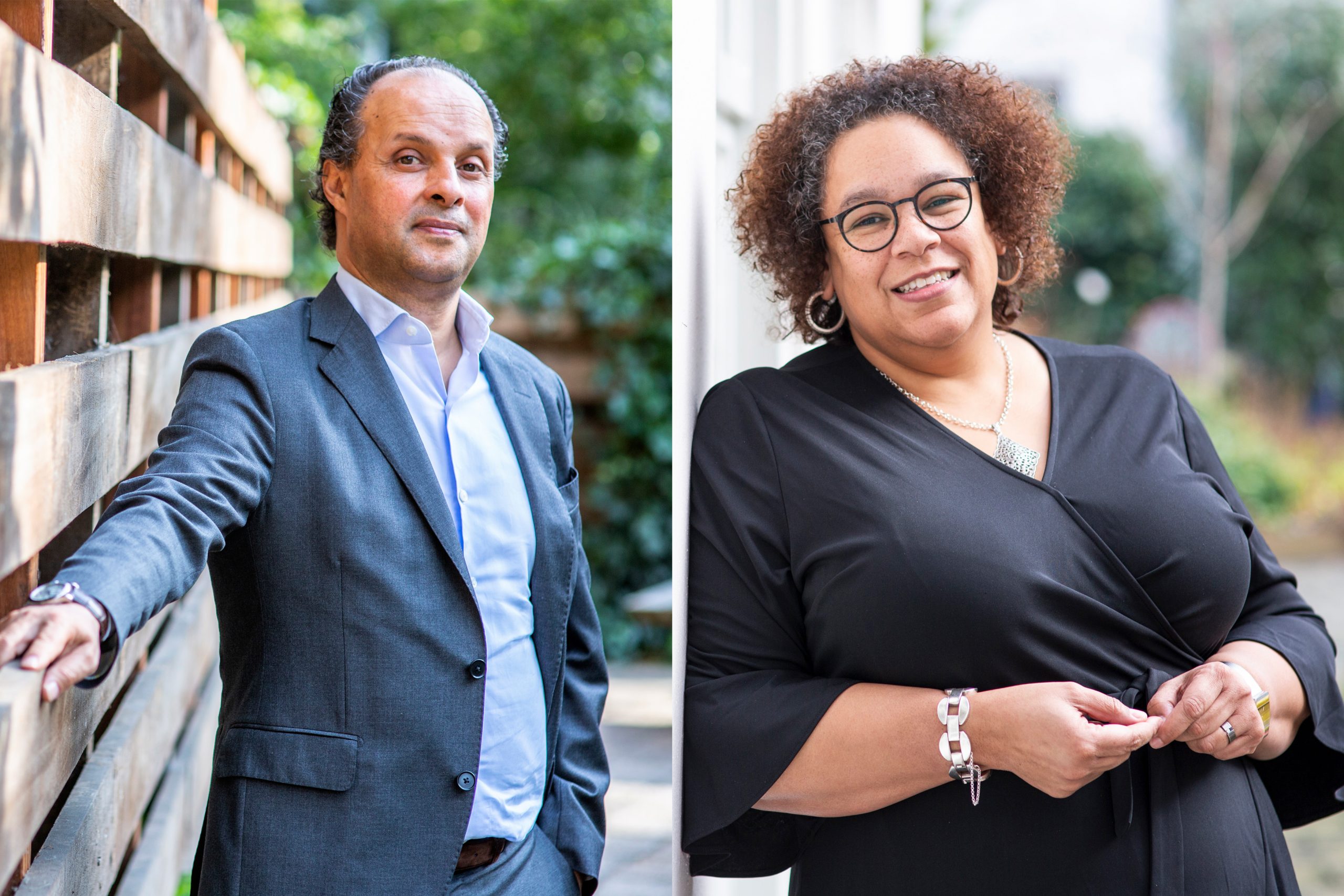 Voorzitter Ila Kasem en directeur Dagmar Oudshoorn van Amnesty International Nederland