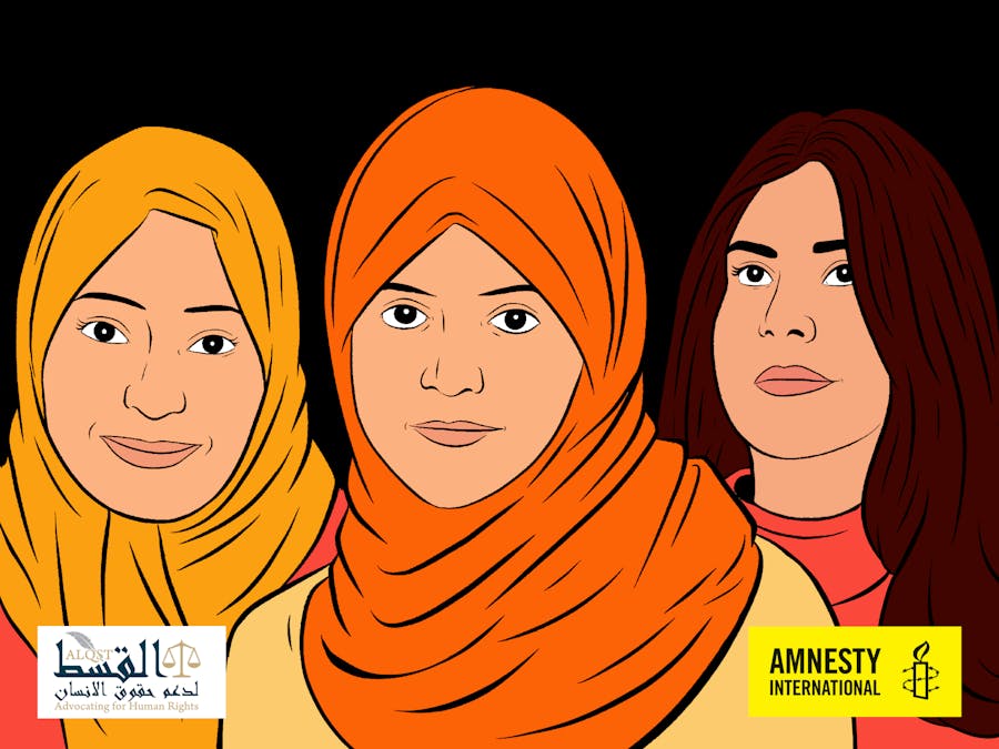 In Saudi-Arabië zitten de vreedzame activisten voor vrouwenrechten Loujain al-Hathloul, Nassima al-Sada en Samar Badawi al 2 jaar in de gevangenis. Ze zijn gemarteld en seksueel misbruikt.