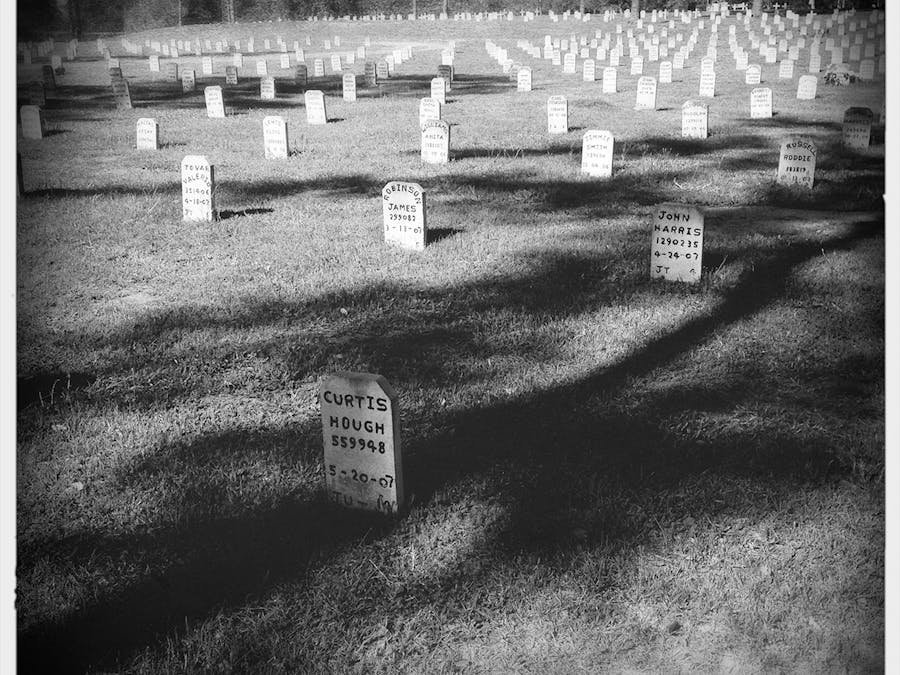 Begraafplaats in Livingstone waar alle Texaanse geëxecuteerden liggen wier lichaam niet door nabestaanden is opgehaald.